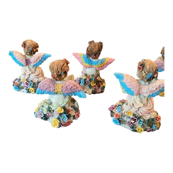 Lot of 10 adorable little resin angels - Picture 5 of 7